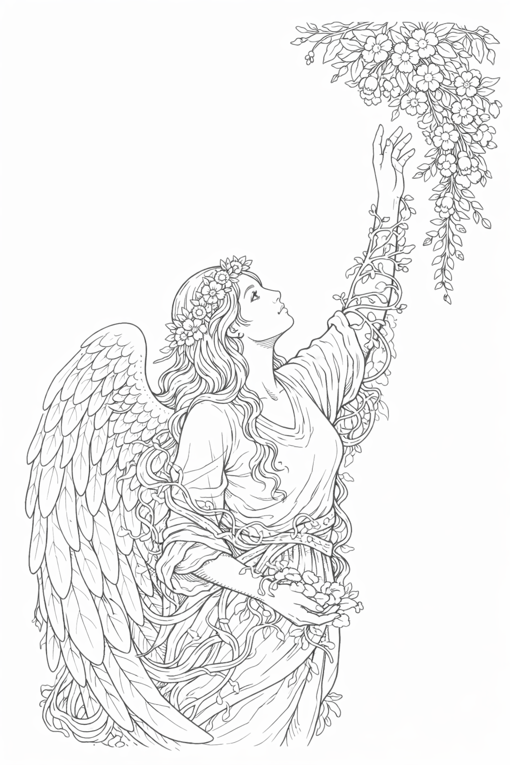 Angels Adult Coloring Book – 30 Detailed Pages - Image 3