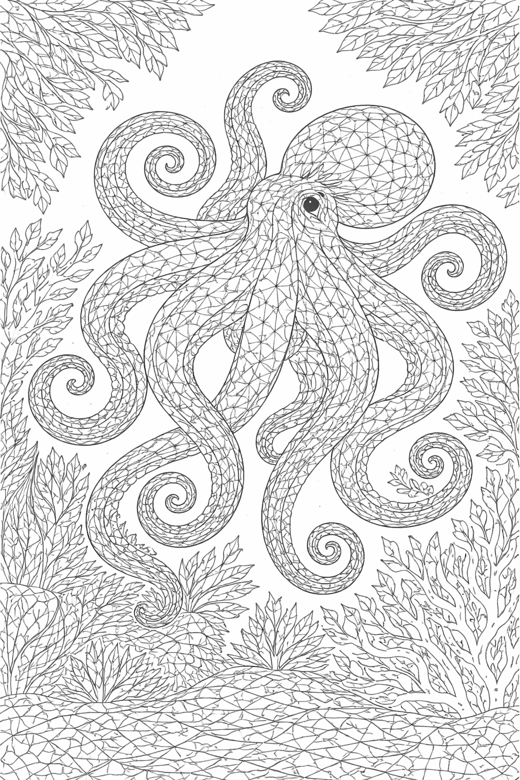 Mosaic Animals Adult Coloring Book – 30 Geometric Designs (Printable PDF) - Image 2