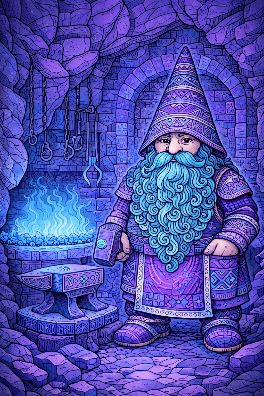 Gnomes Adult Coloring Book – 30 Detailed Pages (Printable PDF) - Image 2
