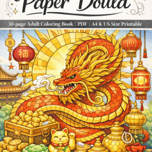 Chinese Dragons Coloring Book
