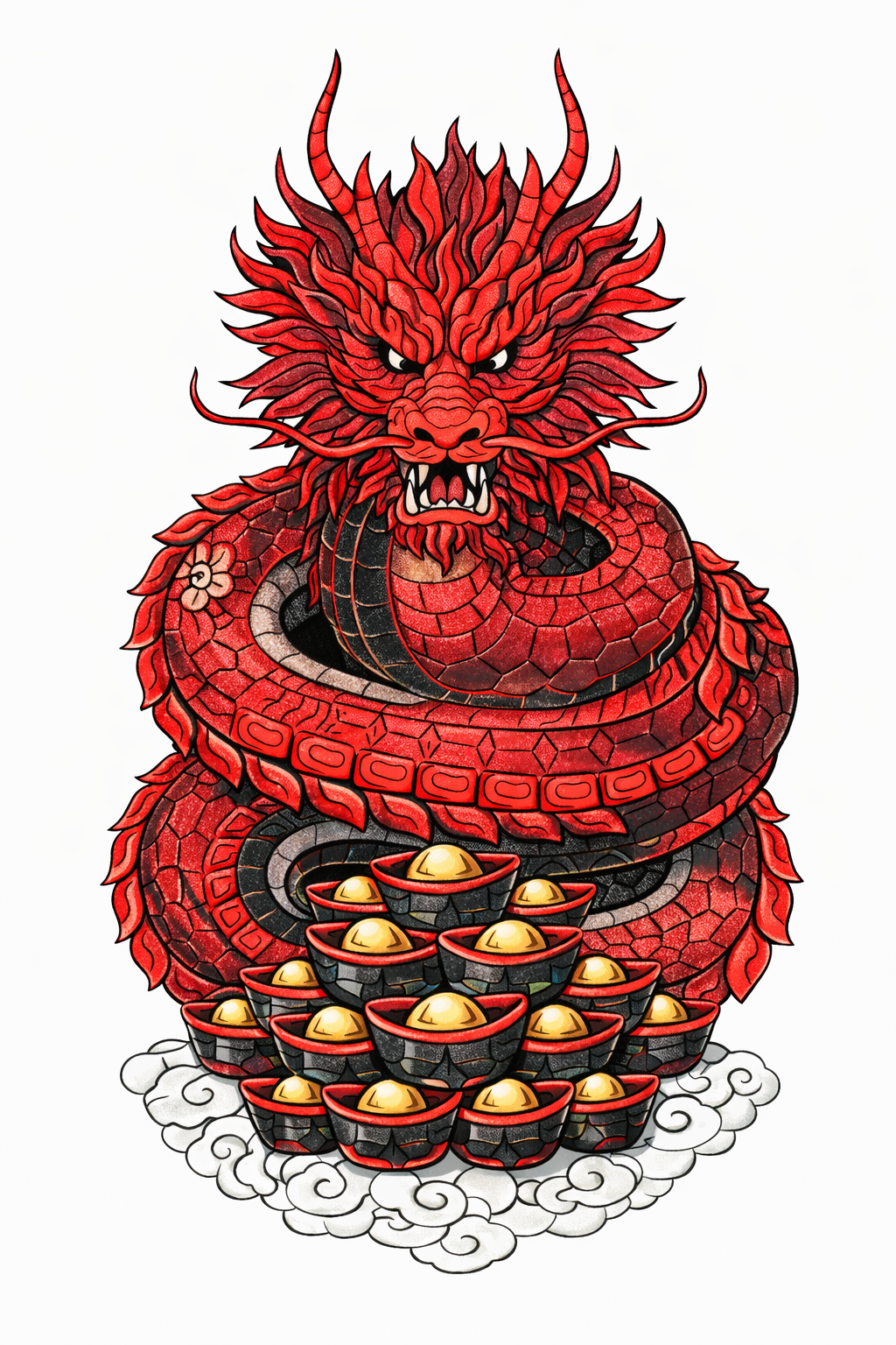 Chinese Dragons Adult Coloring Book – 30 Detailed Pages - Image 2