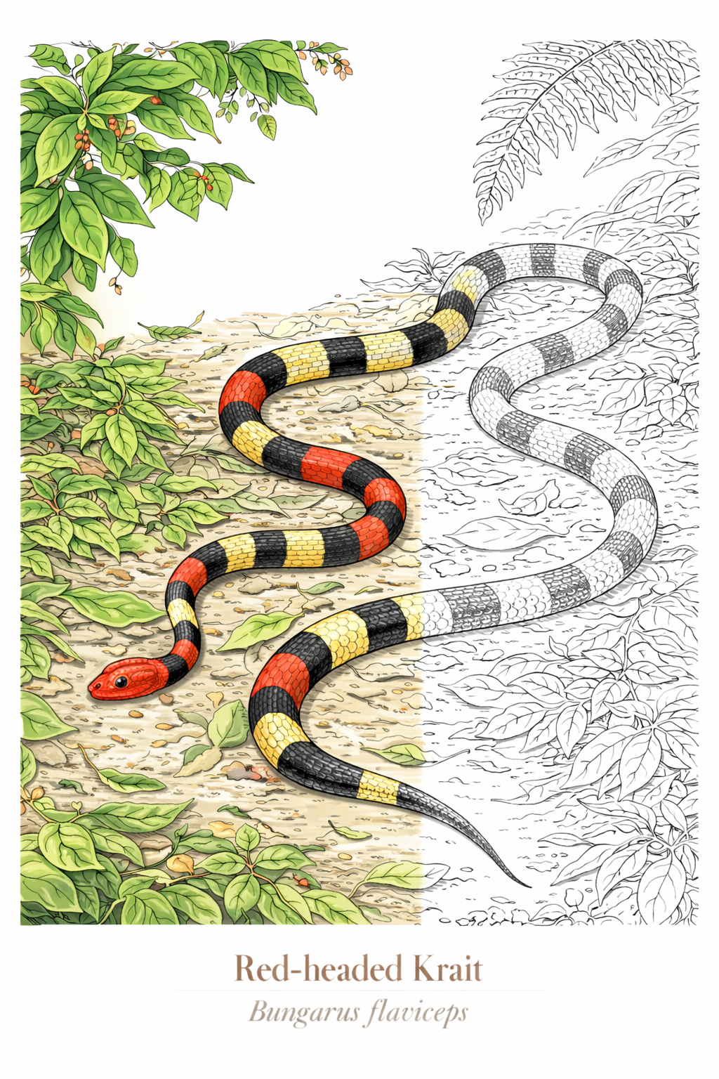 Snakes Coloring Book for Adults – 30 Printable Pages for Relaxation & Mindfulness - Image 5