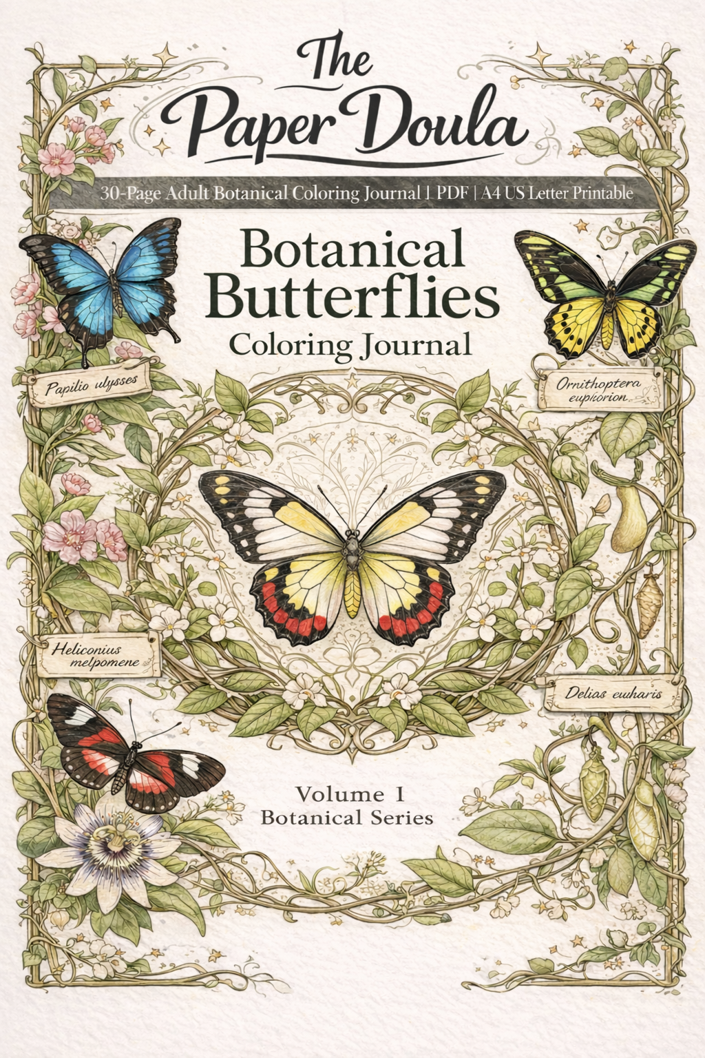 Butterfly Coloring Journal