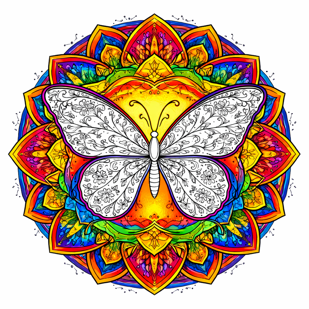 Phantasy Butterflies Coloring Book for Adults – 30 Printable Pages for Relaxation & Stress Relief - Image 5
